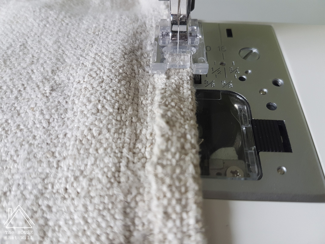 The House that Will | Buttoned Grain Sack Cushion Cover