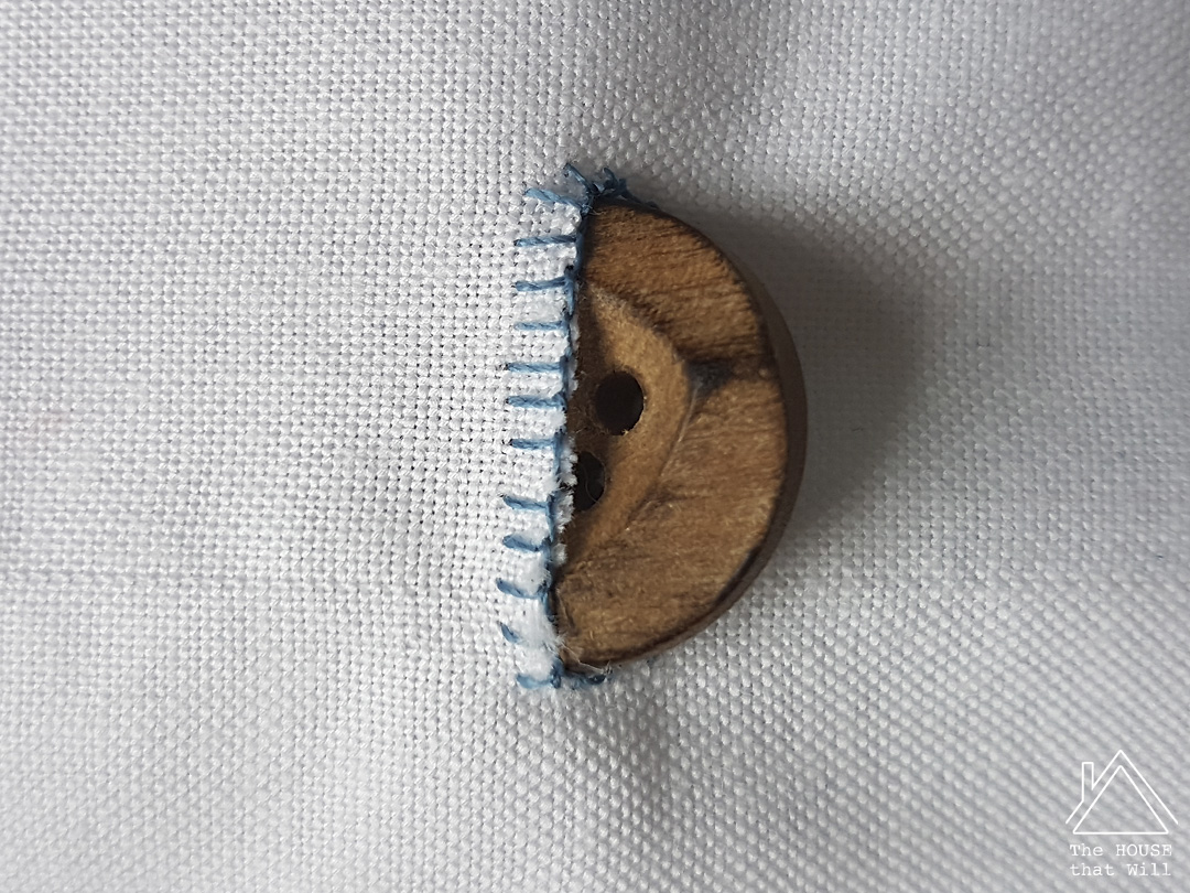 The House that Will | Buttoned Grain Sack Cushion Cover
