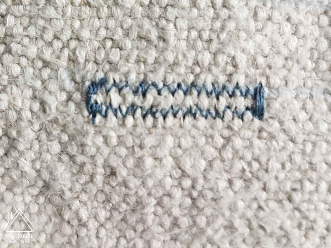 The House that Will | Buttoned Grain Sack Cushion Cover