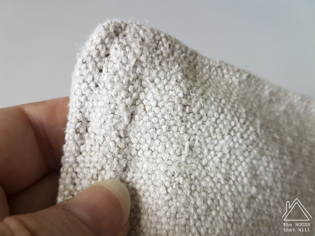 The House that Will | Buttoned Grain Sack Cushion Cover