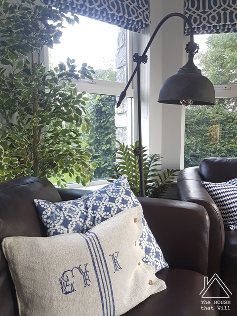 The House that Will | Buttoned Grain Sack Cushion Cover