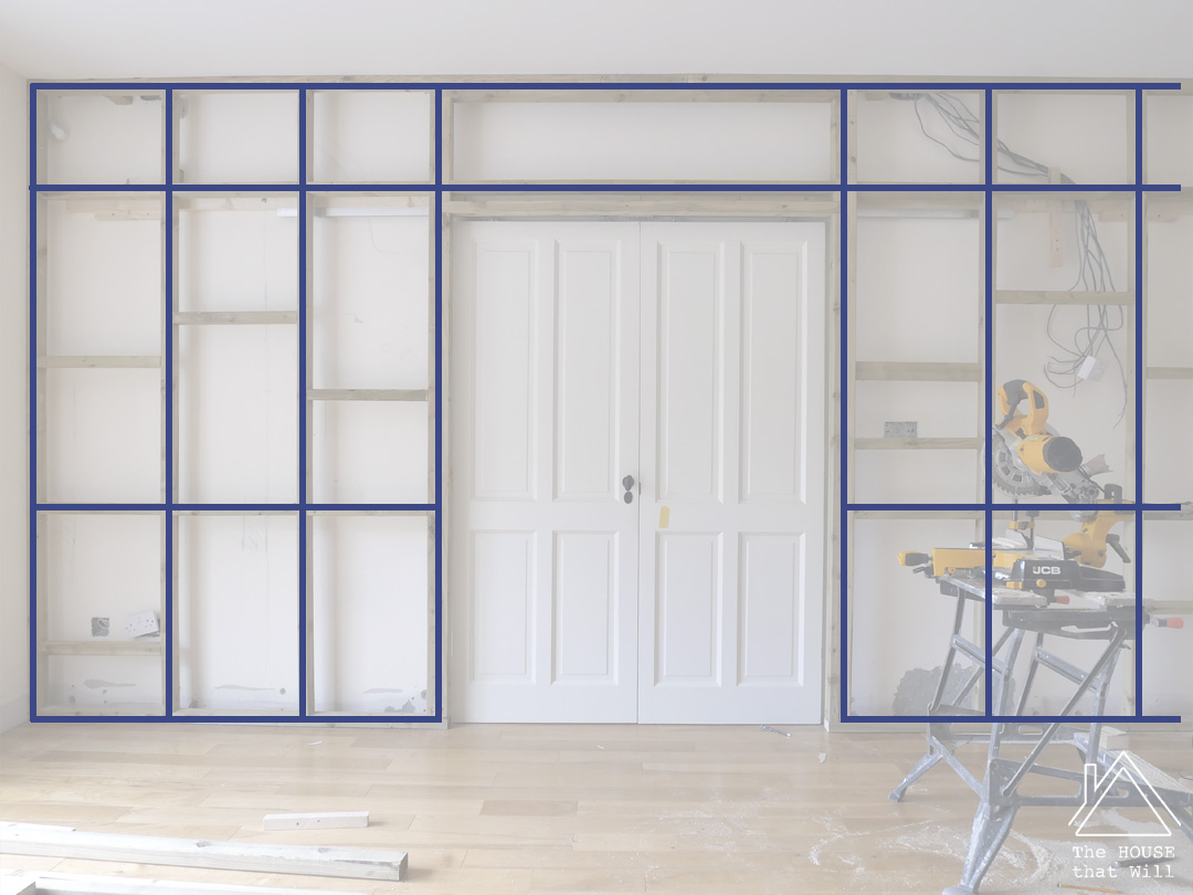 The House that Will | One Room Challenge - Traditional Multifunctional Library Study Family Room