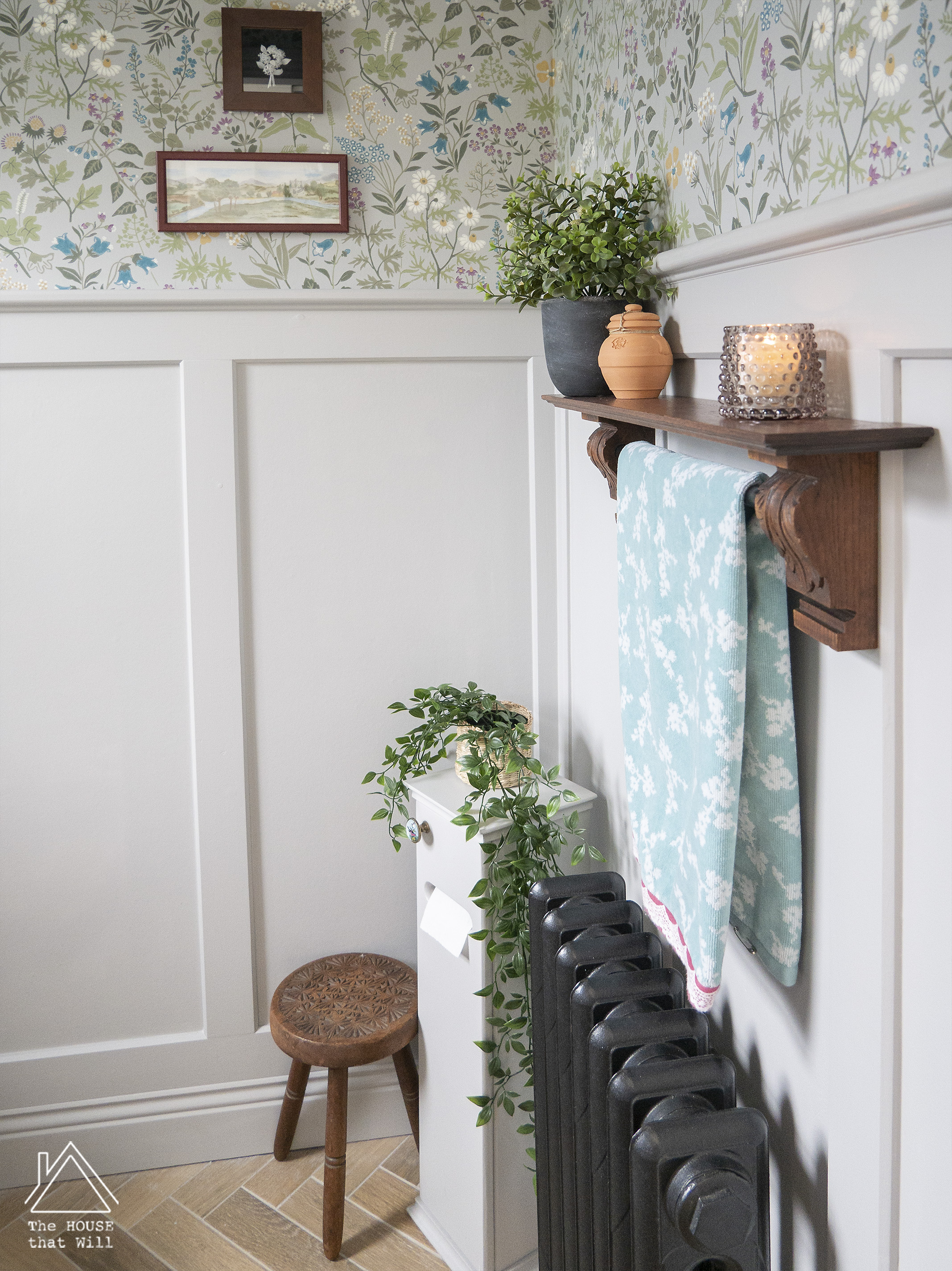 The House that Will | Downstairs Loo Powder Room Half Bath Room Reveal (One Room Challenge)