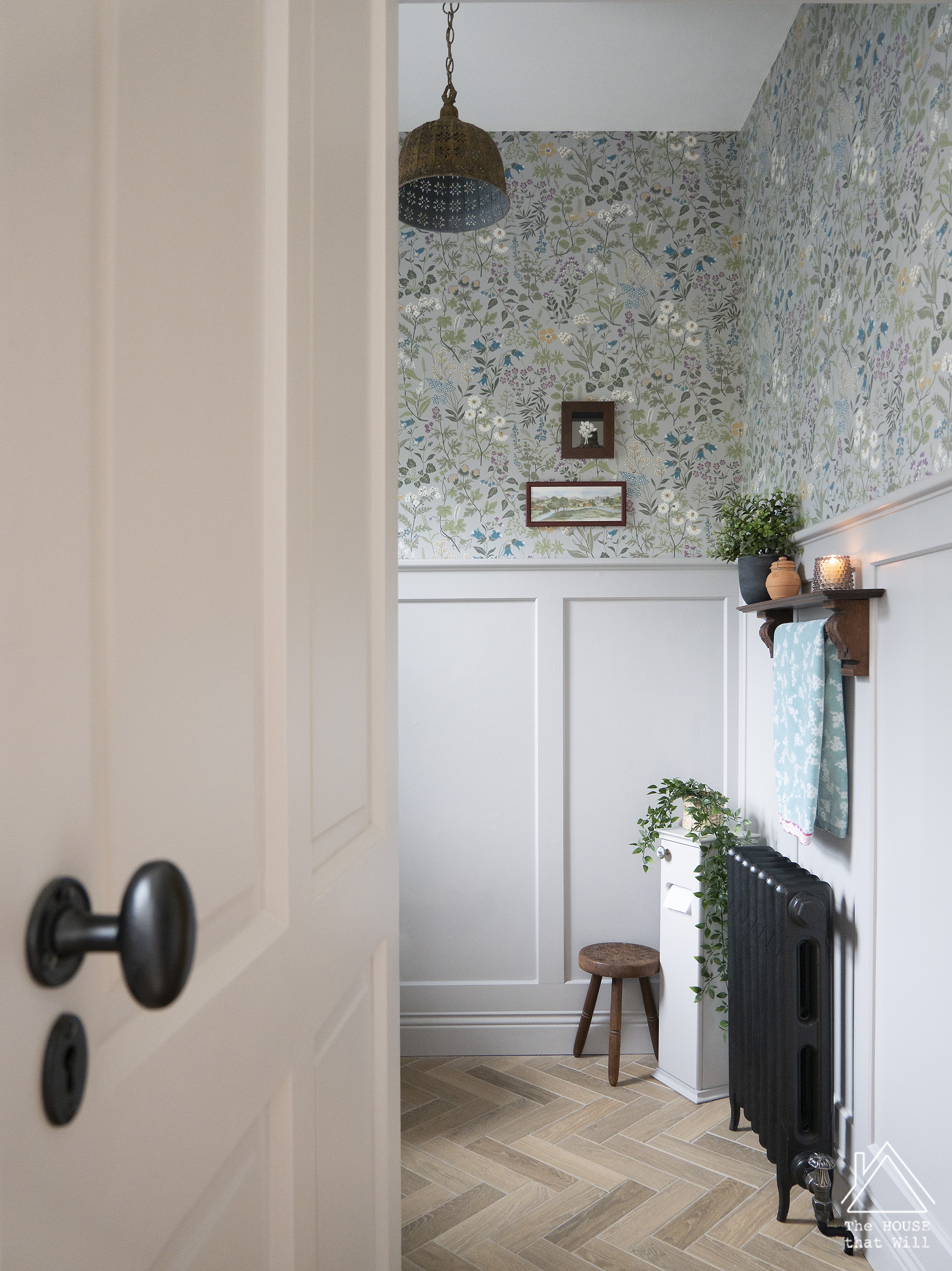 The House that Will | Downstairs Loo Powder Room Half Bath Room Reveal (One Room Challenge)