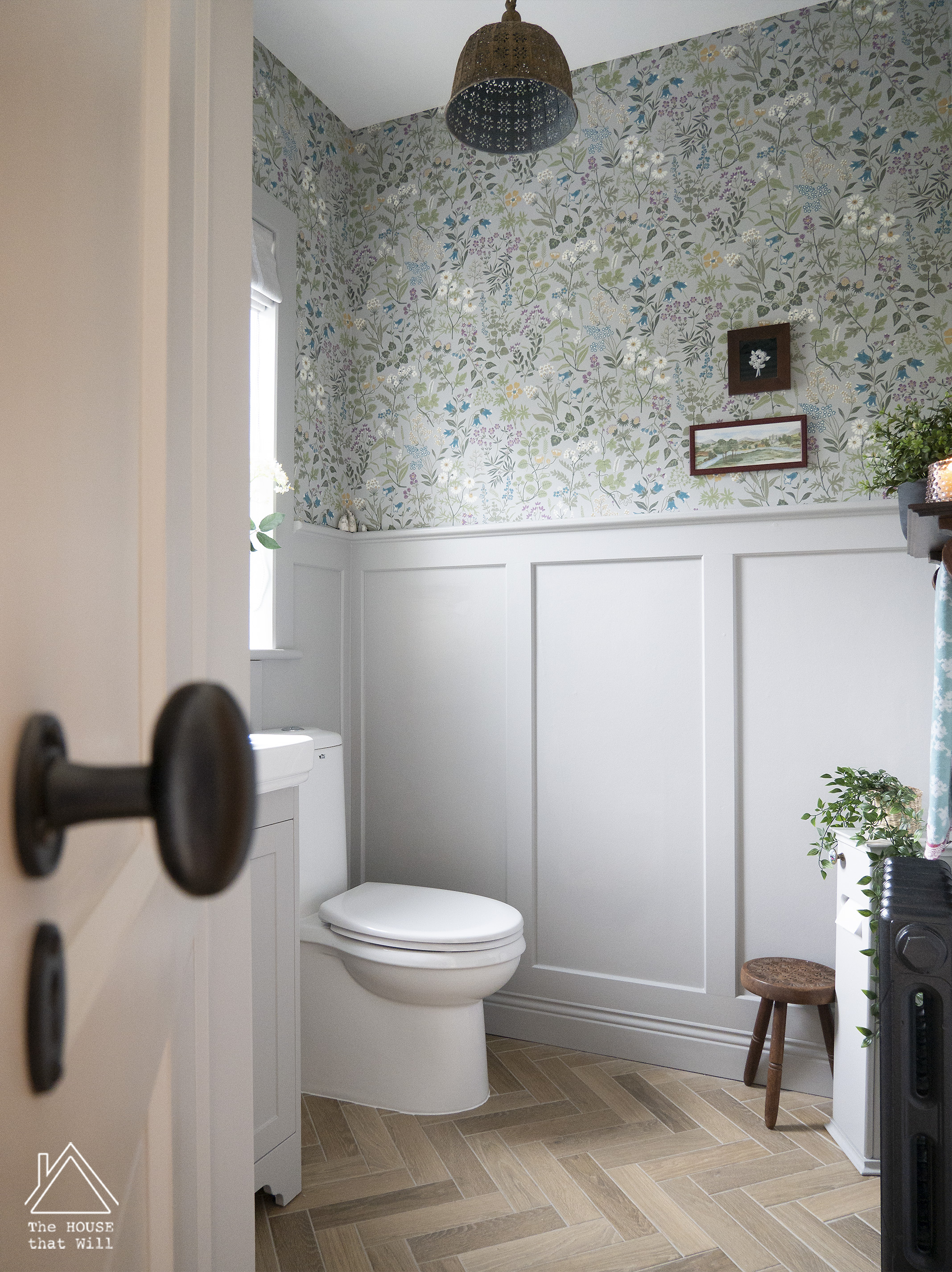 The House that Will | Downstairs Loo Powder Room Half Bath Room Reveal (One Room Challenge)
