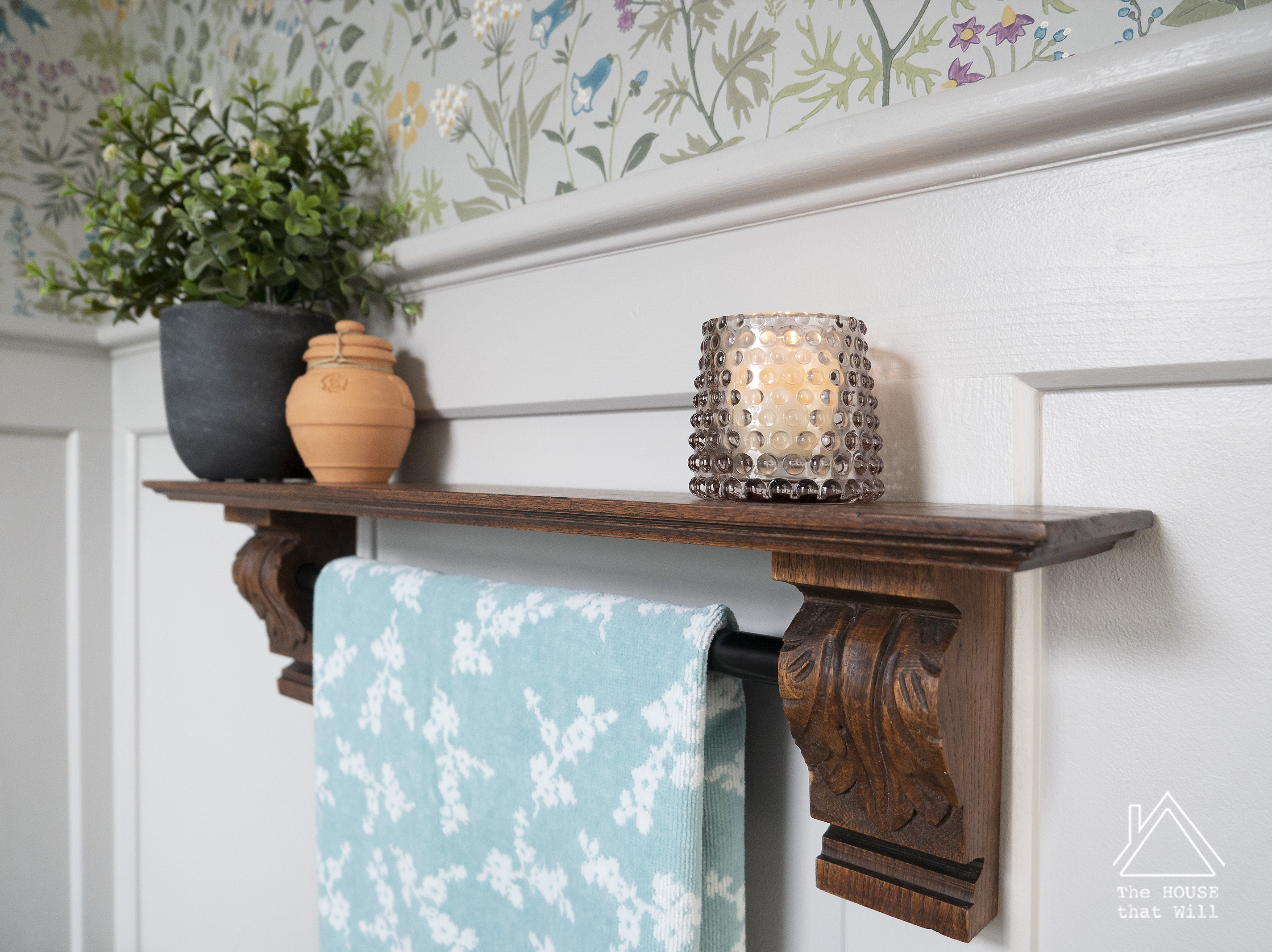 The House that Will | Downstairs Loo Powder Room Half Bath Room Reveal (One Room Challenge)