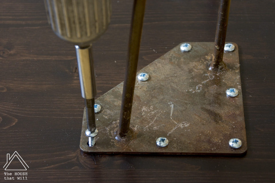 The House that Will | DIY Modern Faux Cow Hide Upholstered Bench Seat