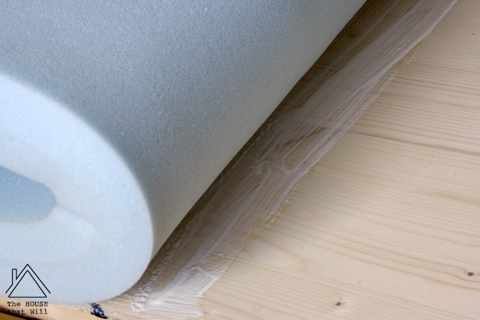 The House that Will | DIY Modern Faux Cow Hide Upholstered Bench Seat