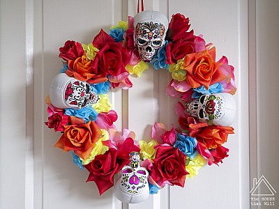 DIY Day of the Dead Wreath