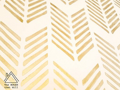 Guest Bedroom: Wall Stencil